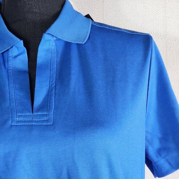 Devon and Jones French Blue Crownlux Performance Style DG20W Polo Work Top Sz M - Picture 6 of 16